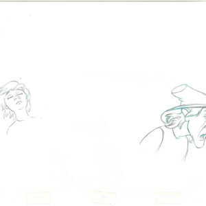 Fflewddur Fflam and Taran-3 Original Production Disney Drawings from the Black Cauldron (1985) - Image 2
