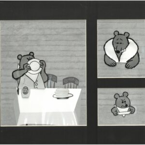 Log Cabin Syrup - 3 Bears -Original Production Cel &Drawings - Playhouse Productions, Hollywood (circa 1950's)