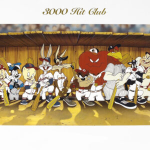 3000 Hit Club Looney Tunes/MLB Limited Edition Lithograph
