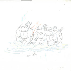 3 TMNT Original Production Drawings