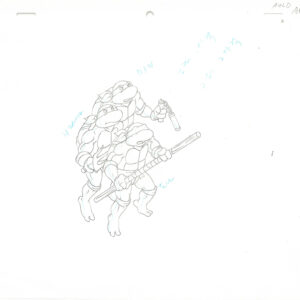 3 TMNT Original Production Drawings - Image 4