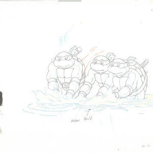 3 TMNT Original Production Drawings - Image 3
