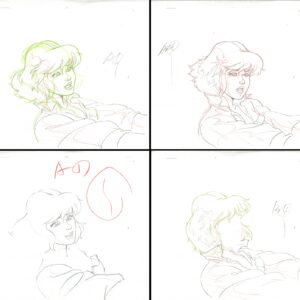 4 TMNT Original Production Drawings - Featuring April