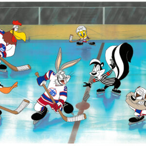 Winnipeg Jets Looney Tunes/NHL Hand-Painted Prototype Cel