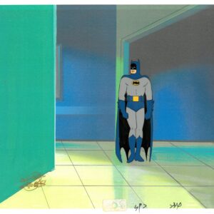 Super Friends Original Production Cel featuring Batman - Hanna-Barbera Seal (1985)