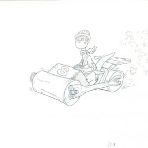 Flintstones -4 Original Production Drawings-Dino - Image 5