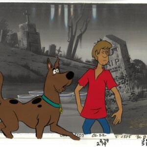 Scooby-Doo-Original Multi-Cel Production Set-Up with Hanna-Barbera Seal (c. 1985) Shaggy & Scooby - Image 1