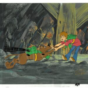 Scooby-Doo-Original Multi-Cel Production Set-Up with Hanna-Barbera Seal (c. 1985) Shaggy & Scooby - Image 1