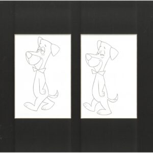 2 Huckleberry Hound Original Production Drawings for Purina Super Bowl Sweepstakes Commercial (1995) - Image 1
