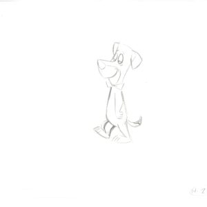 2 Huckleberry Hound Original Production Drawings for Purina Super Bowl Sweepstakes Commercial (1995) - Image 2