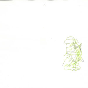 4 TMNT Original Production Drawings - Featuring Leonardo, Donatello, Raphael & Michelangelo - Image 3