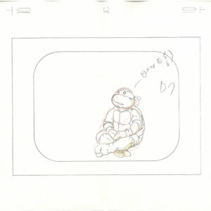 4 TMNT Original Production Drawings - Featuring Michelangelo - Image 5