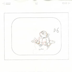 4 TMNT Original Production Drawings - Featuring Michelangelo - Image 4