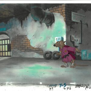 A TMNT Original Production Cel with Splinter (MWS Seal)