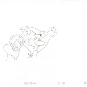 Flintstones -3 Original Fruit Fizz Production Drawings-Barney Rubble - Image 3