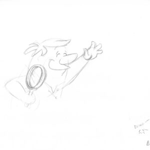 Flintstones -3 Original Fruit Fizz Production Drawings-Barney Rubble - Image 4