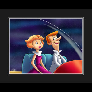The Jetsons -Framed Fine Art Limited Edition Giclee - George and Jane