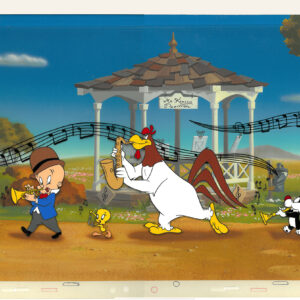  Strike Up the Band - Bugs Bunny & Looney Tunes Color Model Cel with H.P. Master Background