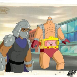 Shredder & Krang-A TMNT Original Multi-Cel Production Set-Up with Official MWS Seal