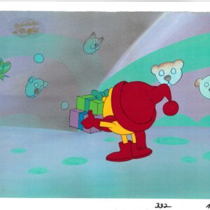 Pac-Man Original Production Cel with Matching Drawing and Hanna-Barbera Seal- 1982