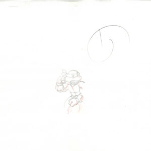 6 TMNT Original Production Drawings - Featuring Leonardo, Donatello, Raphael & Michelangelo - Image 3