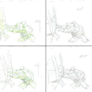 4 TMNT Original Production Drawings - Featuring Raphael