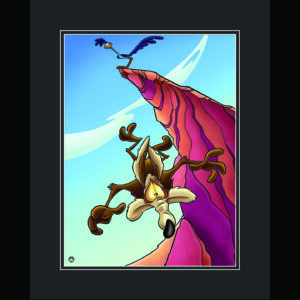 Wile E Coyote Falling -Framed Fine Art Limited Edition Giclee