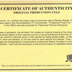 Flintstones - Fruity Fizz - Original Production Cels/Drawings-Barney, Pebbles and Bam Bam - Image 4