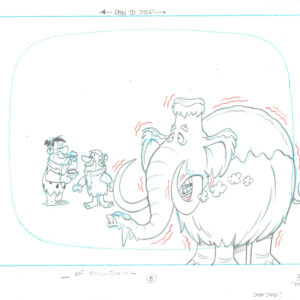 Flintstones -2 Signed Original Fred and Barney Production Drawings- Episode Holiday - Image 3