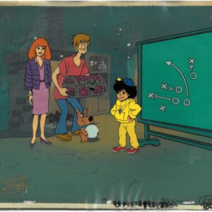 Scooby-Doo-Original Multi-Cel Production Set-Up with MASTER Background & Hanna-Barbera Seal (c. 1985)