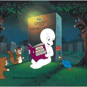 Casper the Friendly Ghost- SIGNED Myron Waldman Hand-Painted Cel - Prototype