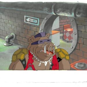 Bebop of TMNT Turtles - Original Production Cel with MWS Seal