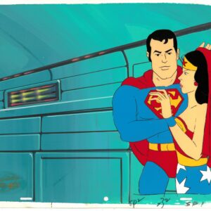 Super Friends Original Production Cel featuring Wonder Woman - Hanna-Barbera Seal (1985)MASTER
